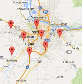 Garage door repair service areas Portland